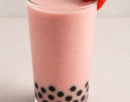 Strawberry Boba Lassi