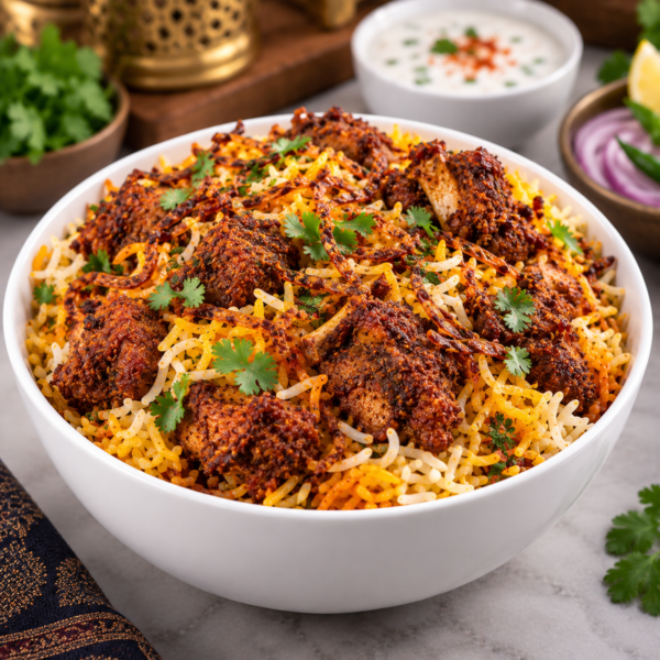 Goat Fry Dum Biryani