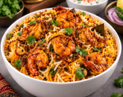 Shrimp Dum Biryani
