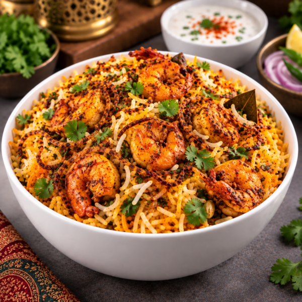 Shrimp Dum Biryani